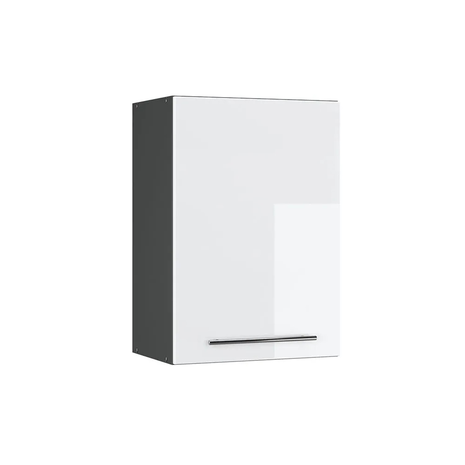 Vicco Hängeschrank Fame-Line Hängender Küchenschrank Weiß Hochglanz Anthrazit 50 cm