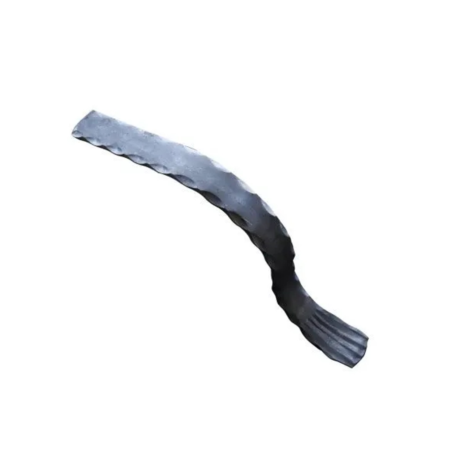 FeNau Handlauf-Endstück 40x8 mm Kanten Gehämmert Stahl S235JR Passt Zu 30.1375.8
