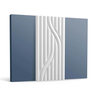 Weißes ORAC DECOR W213 3D Wandpaneel mit modernem Design als Akustikpaneel und Wandvertäfelung.