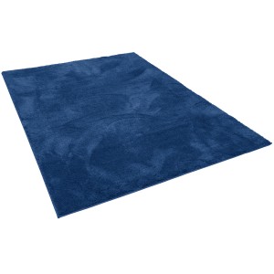Dunkelblauer, rechteckiger Pergamon Hochflor Teppich (200x290cm) mit weicher Oberfläche.