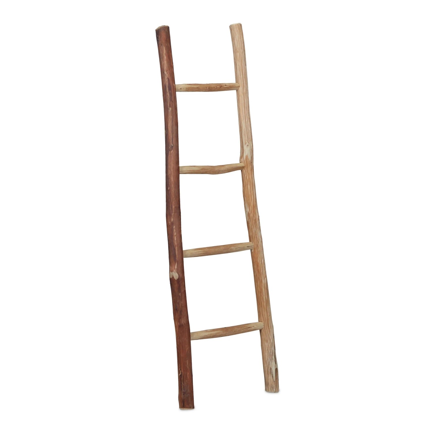 Relaxdays Dekoleiter Kastanienholz Natur Handgefertigt 116 cm x 35 cm x 4,5 cm 2,4 kg