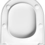 Weißer baliv WC-Sitz Kingston II aus Duroplast mit Absenkautomatik, Draufsicht.