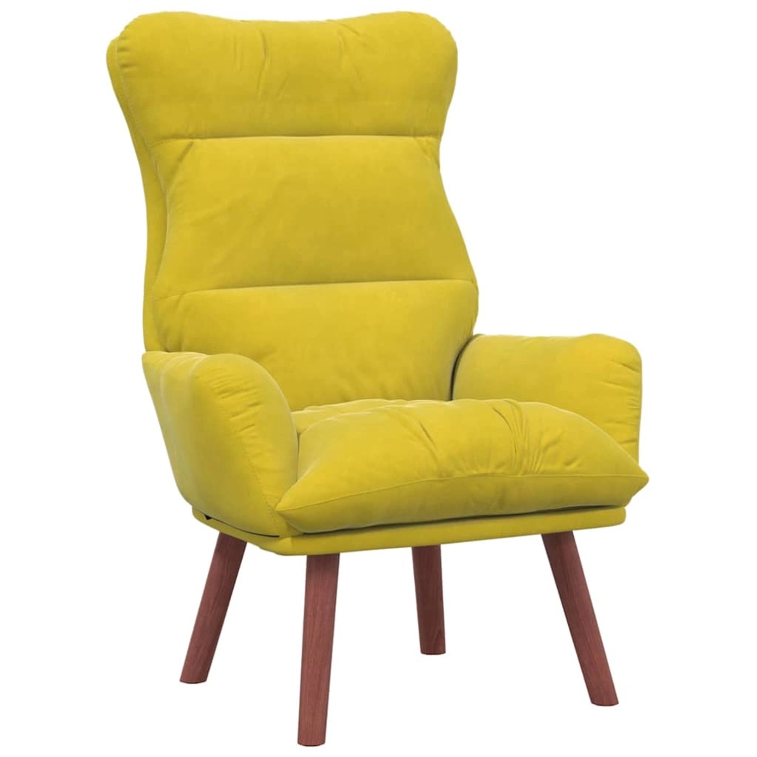 vidaXL Relaxsessel Gelb 69 x 74 x 93 cm Samt 42001841