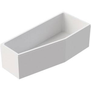 Ottofond Wannenträger Koala Vario Typ A für Eckwanne, weiße Hartschaum-Konstruktion.