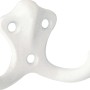 Weißer Wandhaken aus Metall, Modell 1138, für einfache Montage.