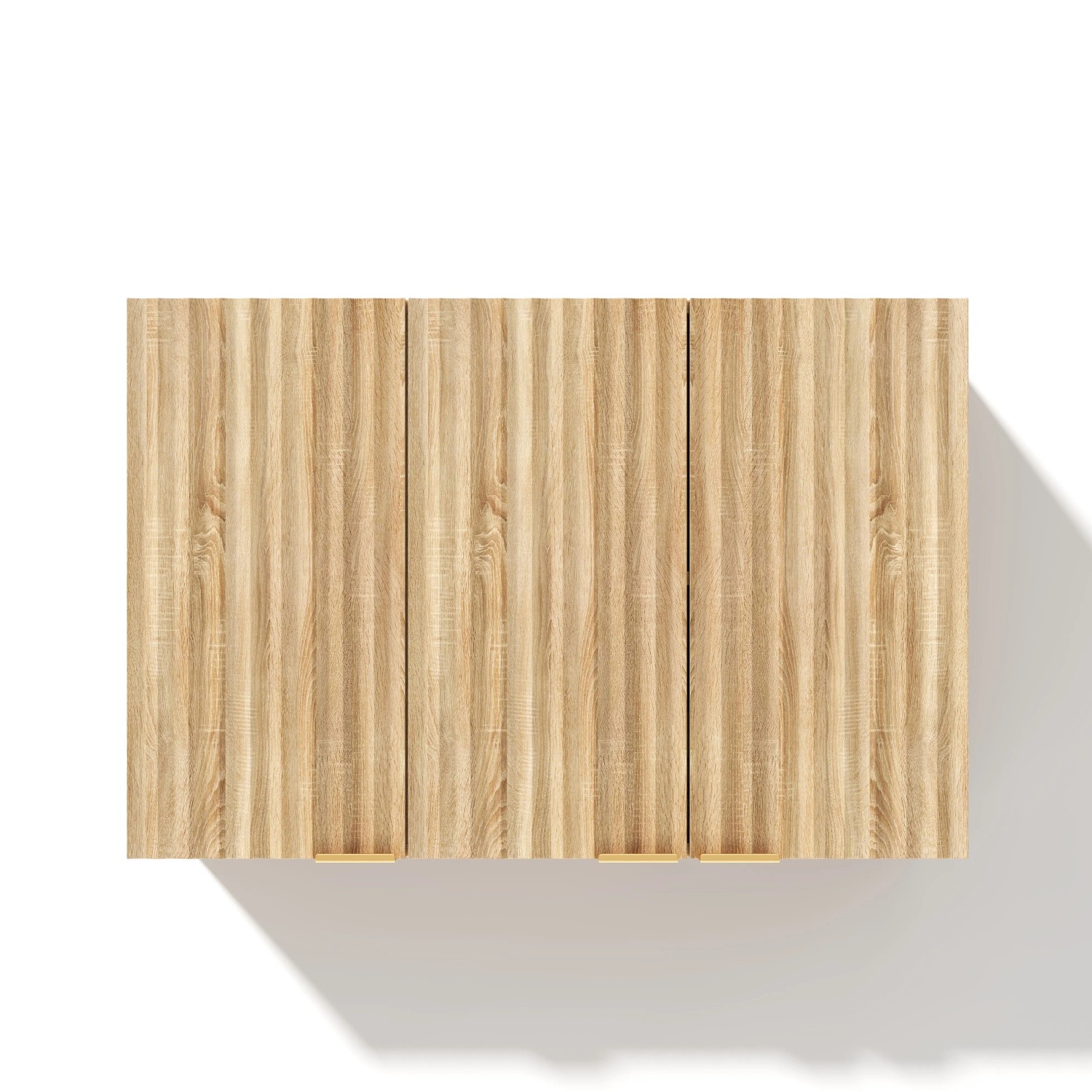Merax Küchen Wandschrank 90x29x60 cm 3 Türen Hängeschrank Wohnzimmer