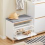 SoBuy Schuhkipper Schuhbank mit Klappe Dielenbank mit Sitzkissen FSR191-WN_6