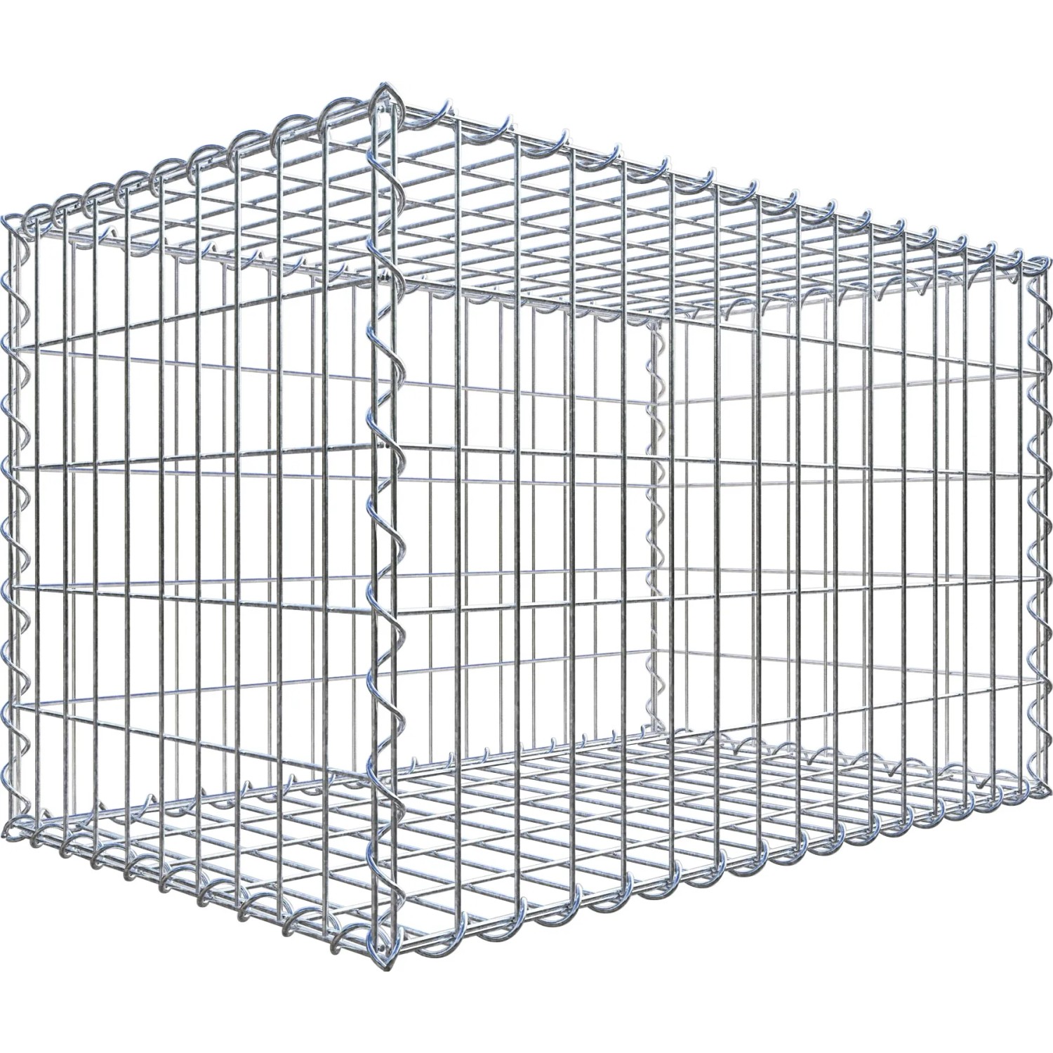 Gabiona Gabionenkorb 50 cm x 80 cm x 50 cm Maschenw 5 cm x 10 cm