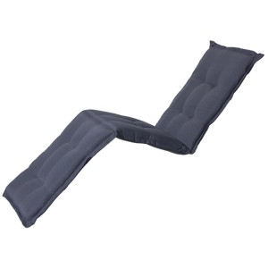 Graue Madison Liegenauflage Panama, 200x65 cm, für Gartenliegen und mehr Komfort.
