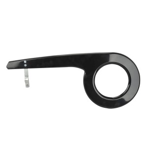 Schwarzer Fischer Kettenschutz für 38-46 Zähne Kettenblätter.