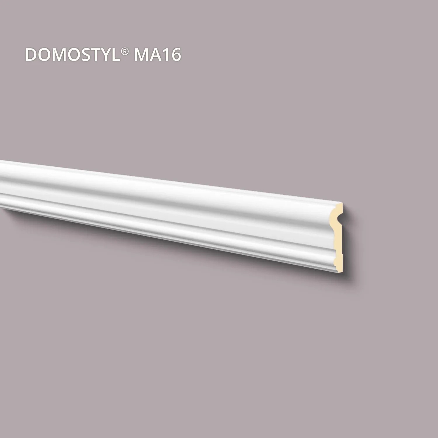 Weiße NOEL & MARQUET Türumrandung MA16 (10er Set, 20 m) für Paneele und Fassaden.