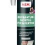 MEM Reparatur-Mörtel Fix & Fertig, 300ml Kartusche, zementgrau, für Mauerwerksfugen und Putz.