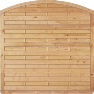 T & J Sichtschutzzaun Avantgarde Bogen, kesseldruckimprägniert, 180x180 cm, Detailansicht.