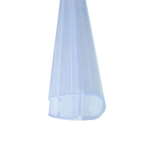 Bagnoxx Türdichtung, 1m, transparent, für 6mm Glas. Hohlkammerprofil für Duschen.