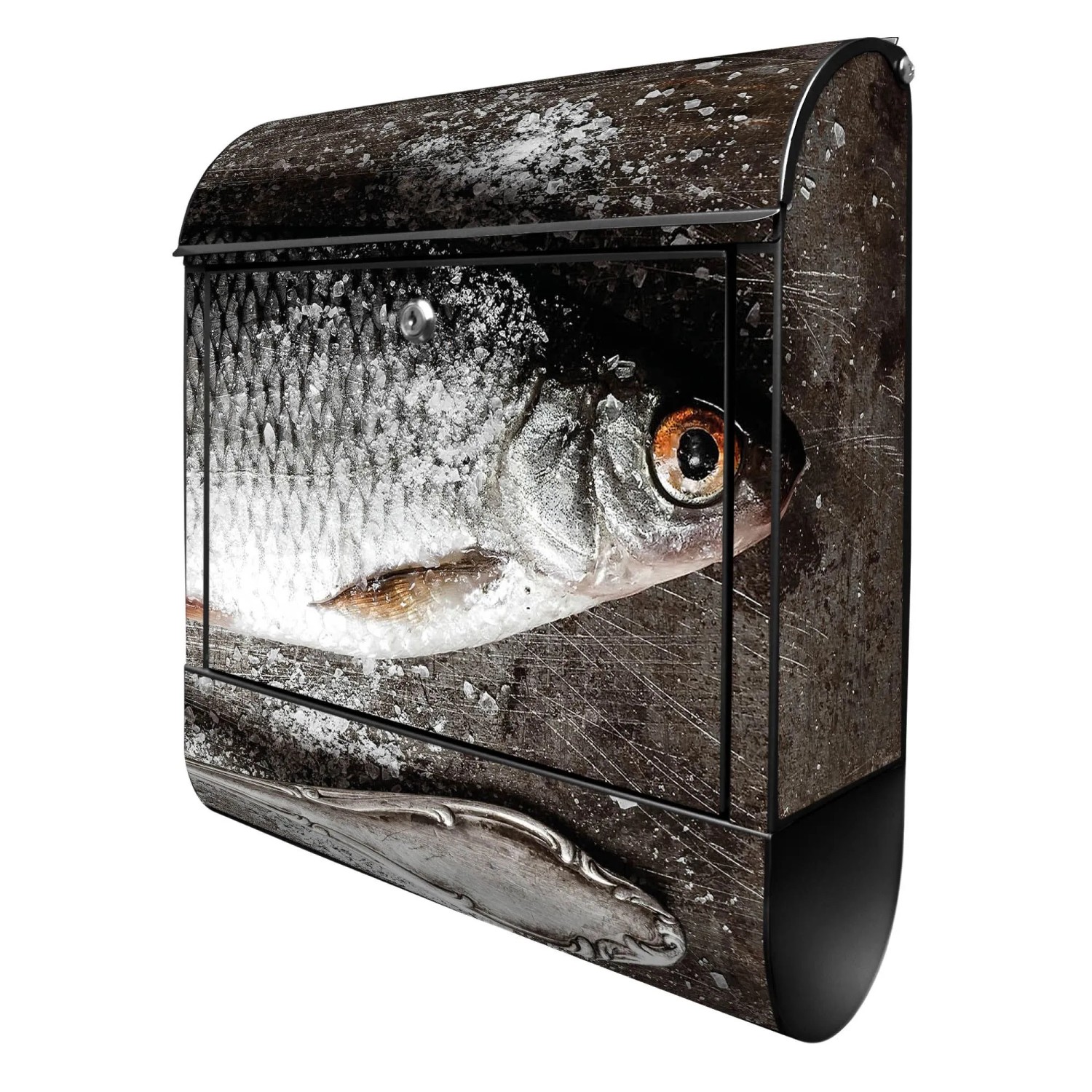 Banjado Design Briefkasten Schwarz Pulverbeschichtet 39x47x14cm 2 Schlüssel günstig online kaufen