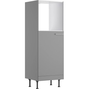 Optifit Midi-Schrank, Basaltgrau, für Backofen und Kühlschrank, 60 cm breit.
