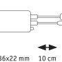 Skizze des Paulmann SimpLED LED Strip COB Komplettset 1,5m, Maße und IP20 Schutzart.