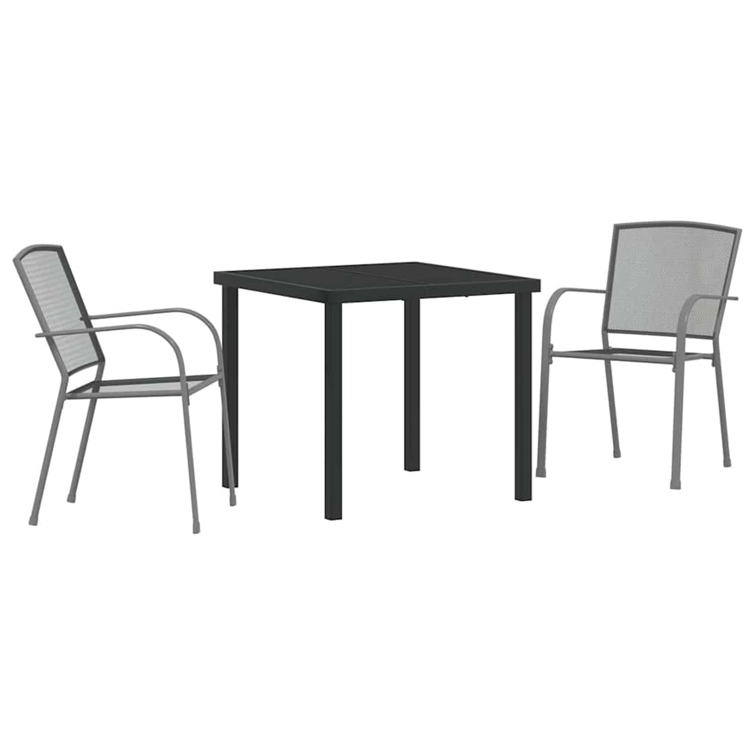 vidaXL Garten Essgruppe 3-Tlg Anthrazit Stahl 3379282 günstig online kaufen