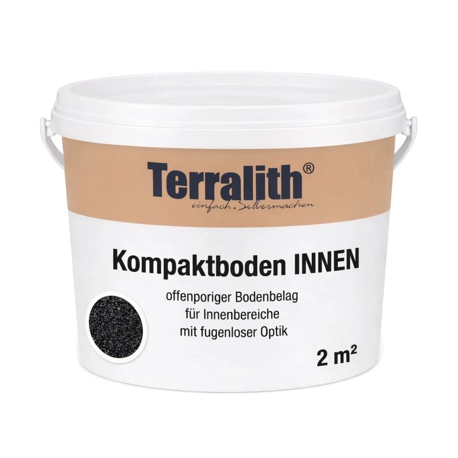 Terralith Kompaktboden Mix Nero 110 für 2 m²