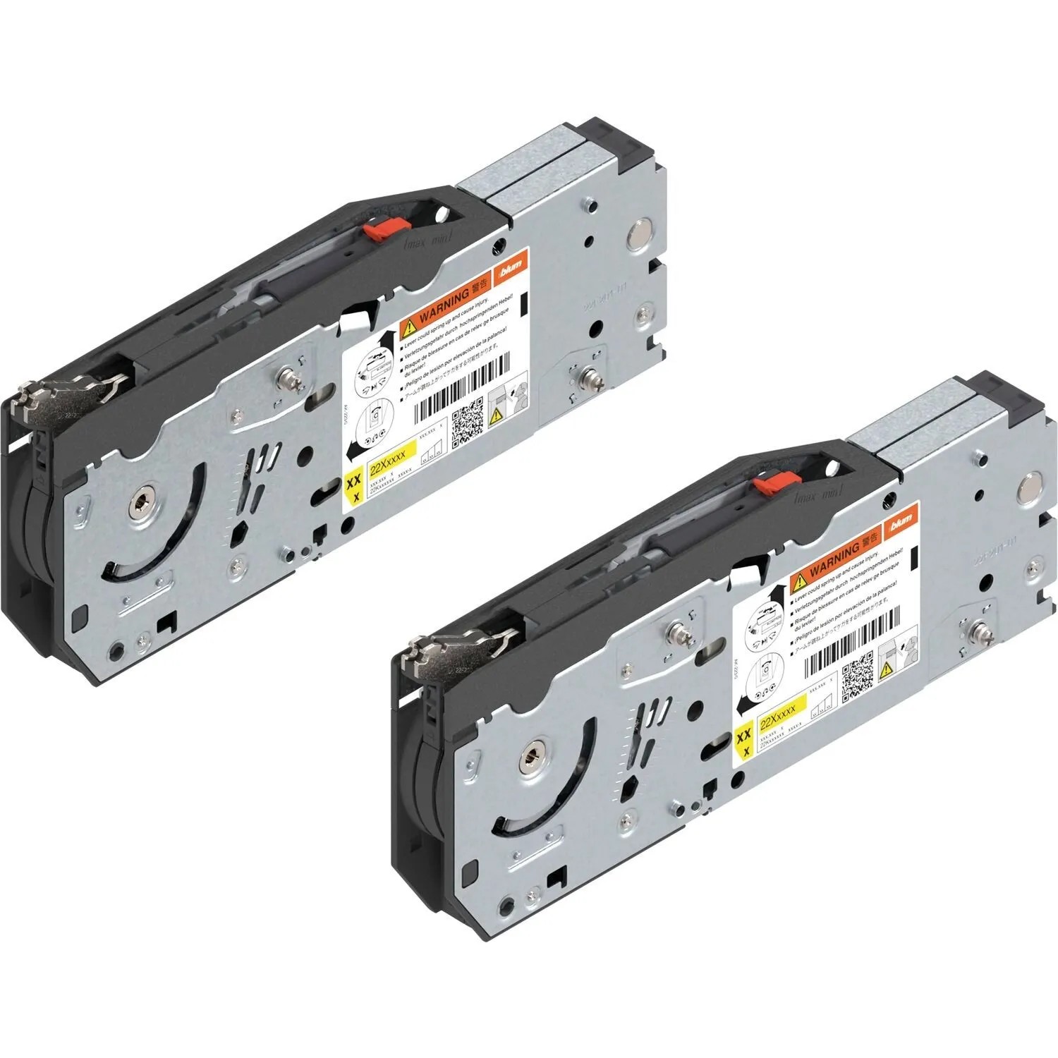 Blum Kraftspeicher-Set Aventos Hf Top 22F2510 Blumotion mit Systemschrauben