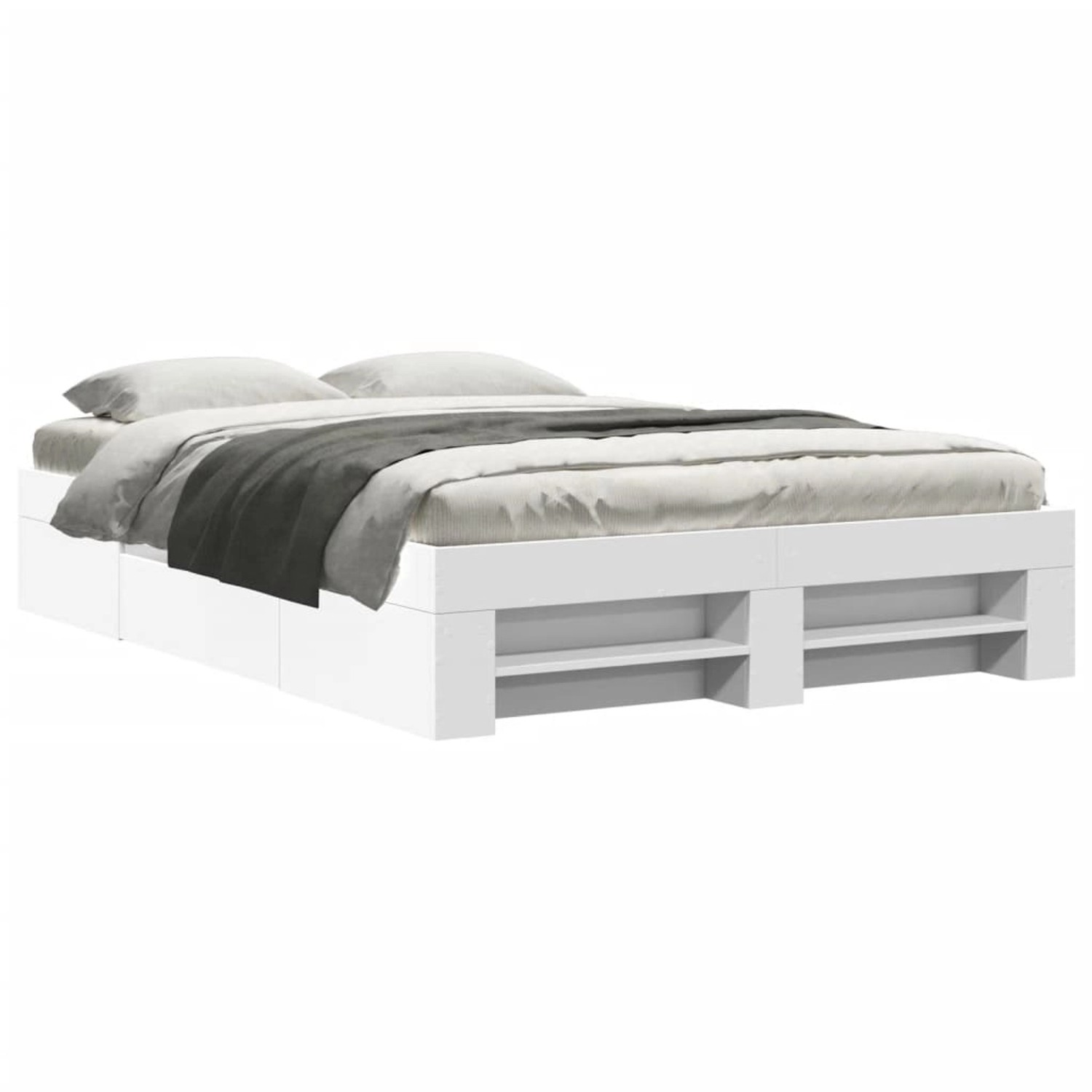 vidaXL Bettgestell Weiß 140x190 cm Holzwerkstoff 3295499 günstig online kaufen