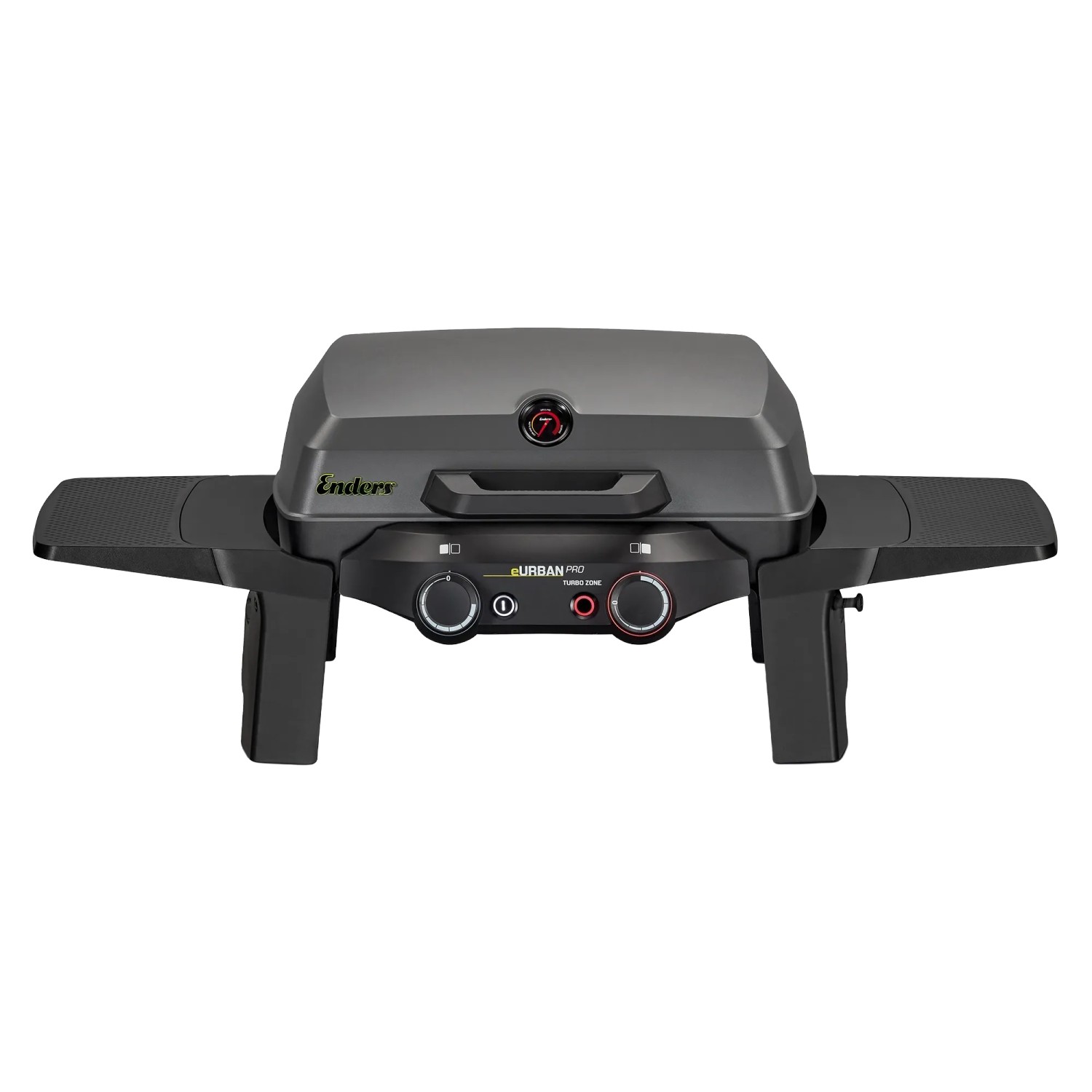Enders Elektrogrill eUrban Pro 2 Turbo Mobil, kompakter Grill mit Aluguss-Haube und Seitenablagen.
