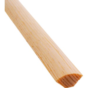 Kiefer Viertelstab, 22x22 mm, 900 mm Länge. Holzleiste für Wandabschlüsse und Zierarbeiten.