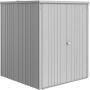 Biohort Geräteschrank Large in Silber-Metallic, ideal für Garten, Terrasse oder Garage.