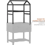Dobar Pflanzturm-Aufsatz Magic Kubus 2.0, anthrazit, für Holz-Hochbeet Kubus 2.0.