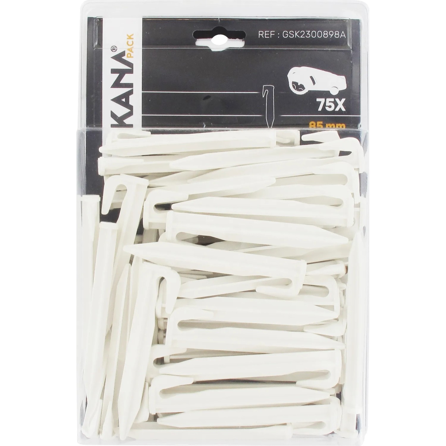 Skana Bio-Erdnägel, 75er Pack, für Begrenzungsleitung von Rasenmähern, Ø 5,5 mm x 85 mm.