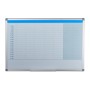 Relaxdays Whiteboard Planer Eisen Weiß Magnetisch Abwischbar 60 cm x 90 cm x 5 cm 2,1 kg