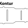 Abbildung einer blanken CU-Reduzier-Doppelmuffe 22 mm x 18 mm für Pressfittings.