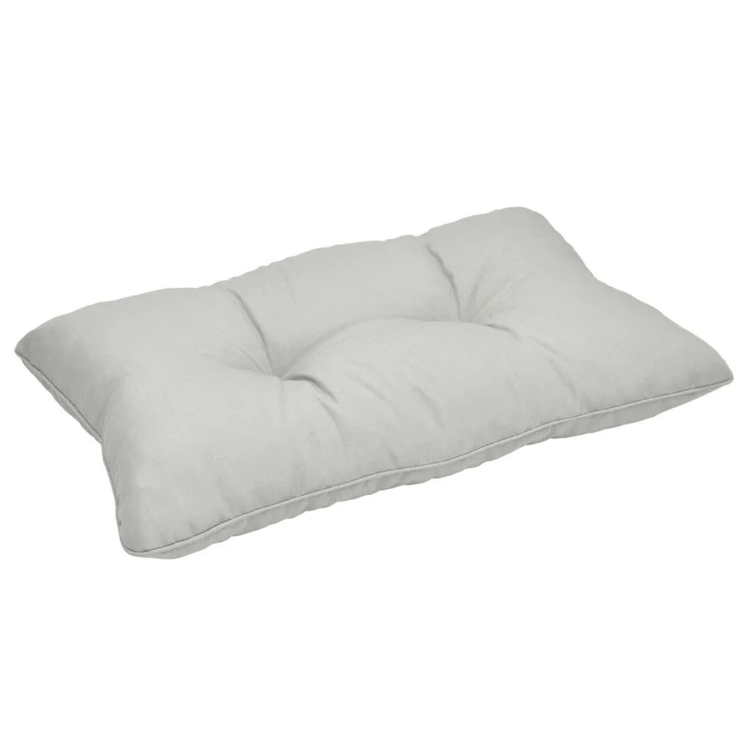 Beautissu Xluna Loungekissen Rücken 70x40x12cm Hellgrau