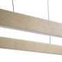Moderne LED Pendelleuchte Melinay in Gold-Messing Optik, dimmbar mit Leselampe.
