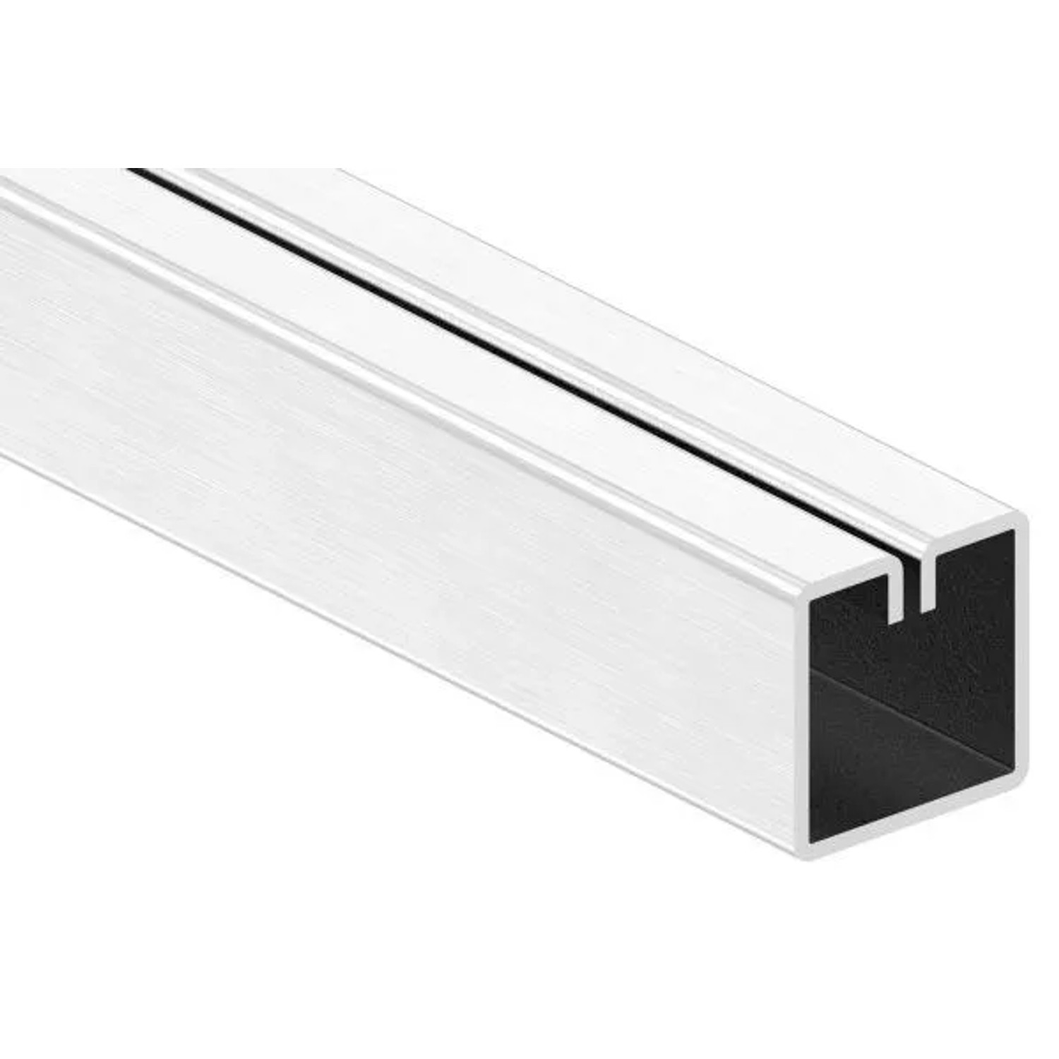 FeNau Klemmprofil Edelstahl V2A 20x20x1,0 mm L 3000 mm Geschliffen Korn 240