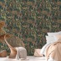 Michalsky Living Vliestapete Dschungel Grün/Braun/Beige mit Tier- und Pflanzenmotiven.
