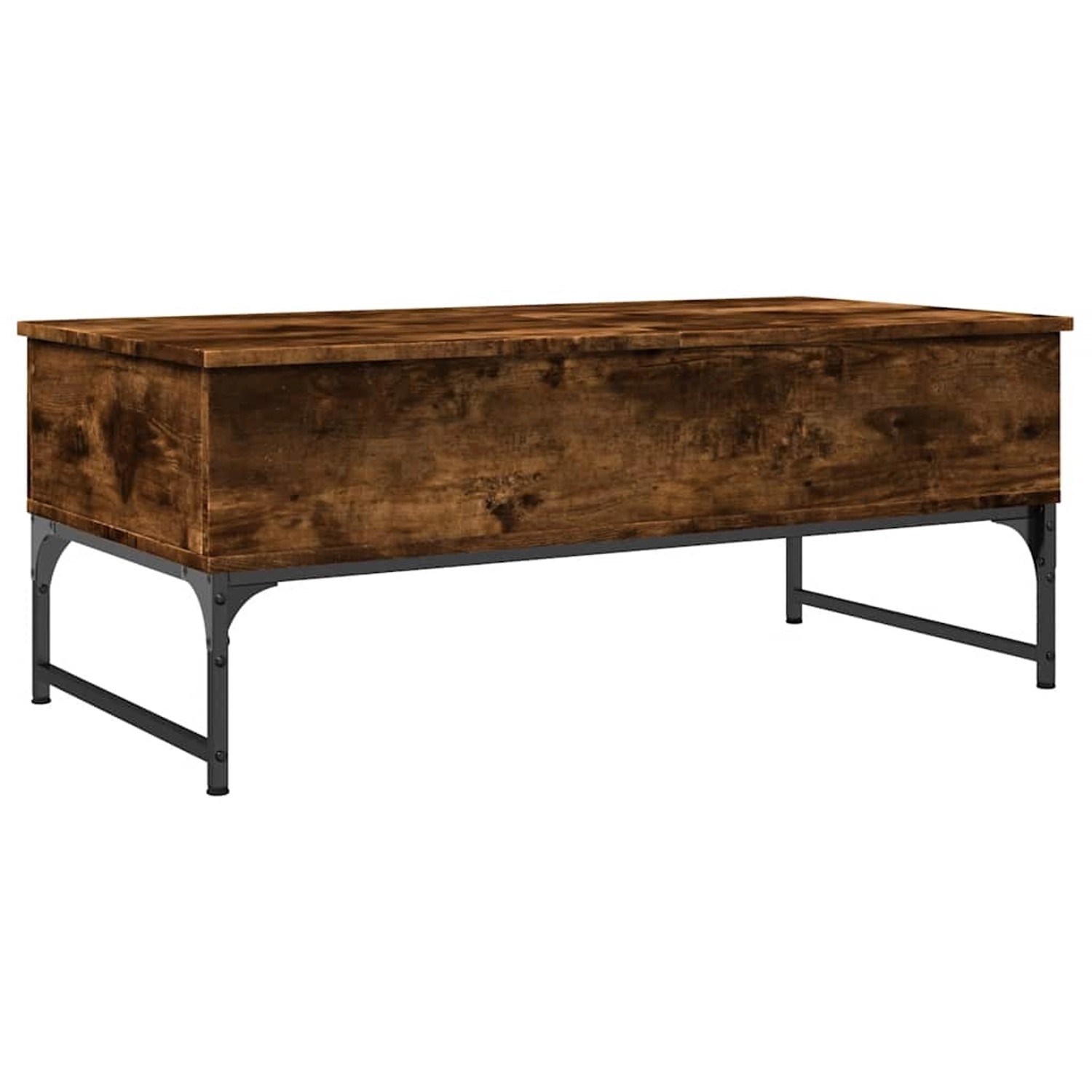 vidaXL Couchtisch Räuchereiche 100x50x40 cm Holzwerkstoff und Metall 845378 günstig online kaufen