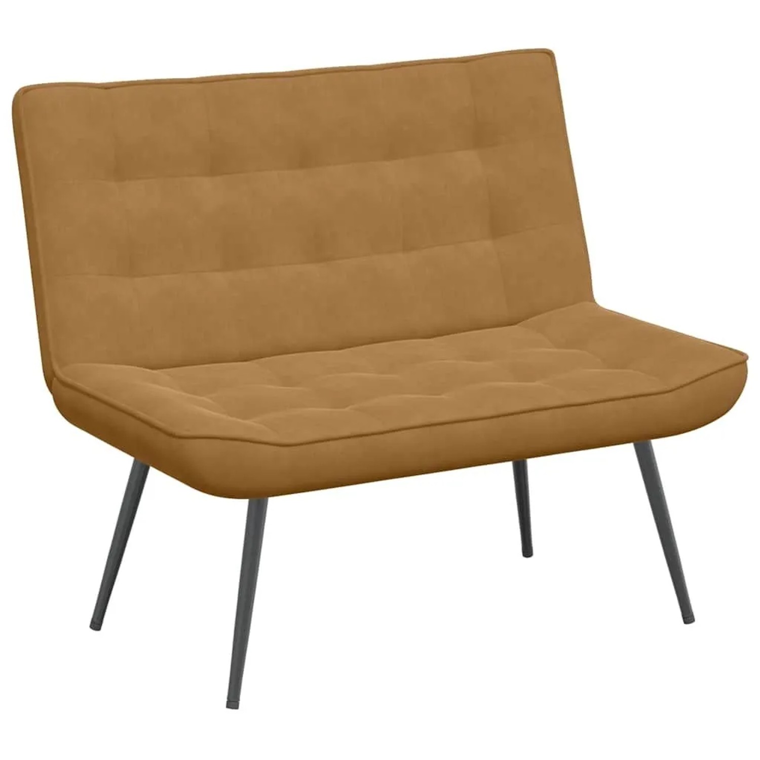 vidaXL Sitzbank Braun 110x74x84 cm Samt 4012344