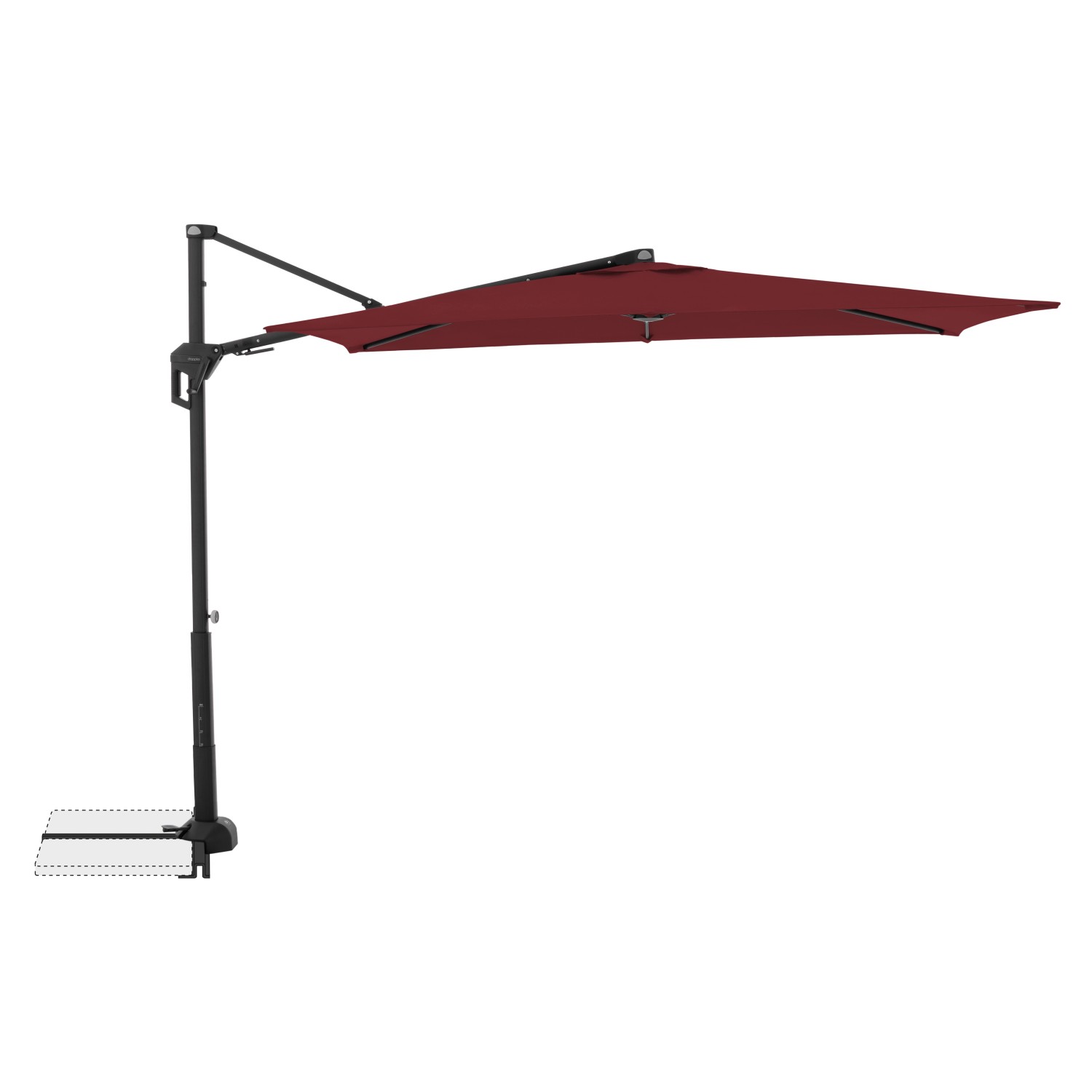 Doppler Balkonschirm Active Green Ed. Rechteckig 240 x 135 cm Bordeaux 6-te günstig online kaufen