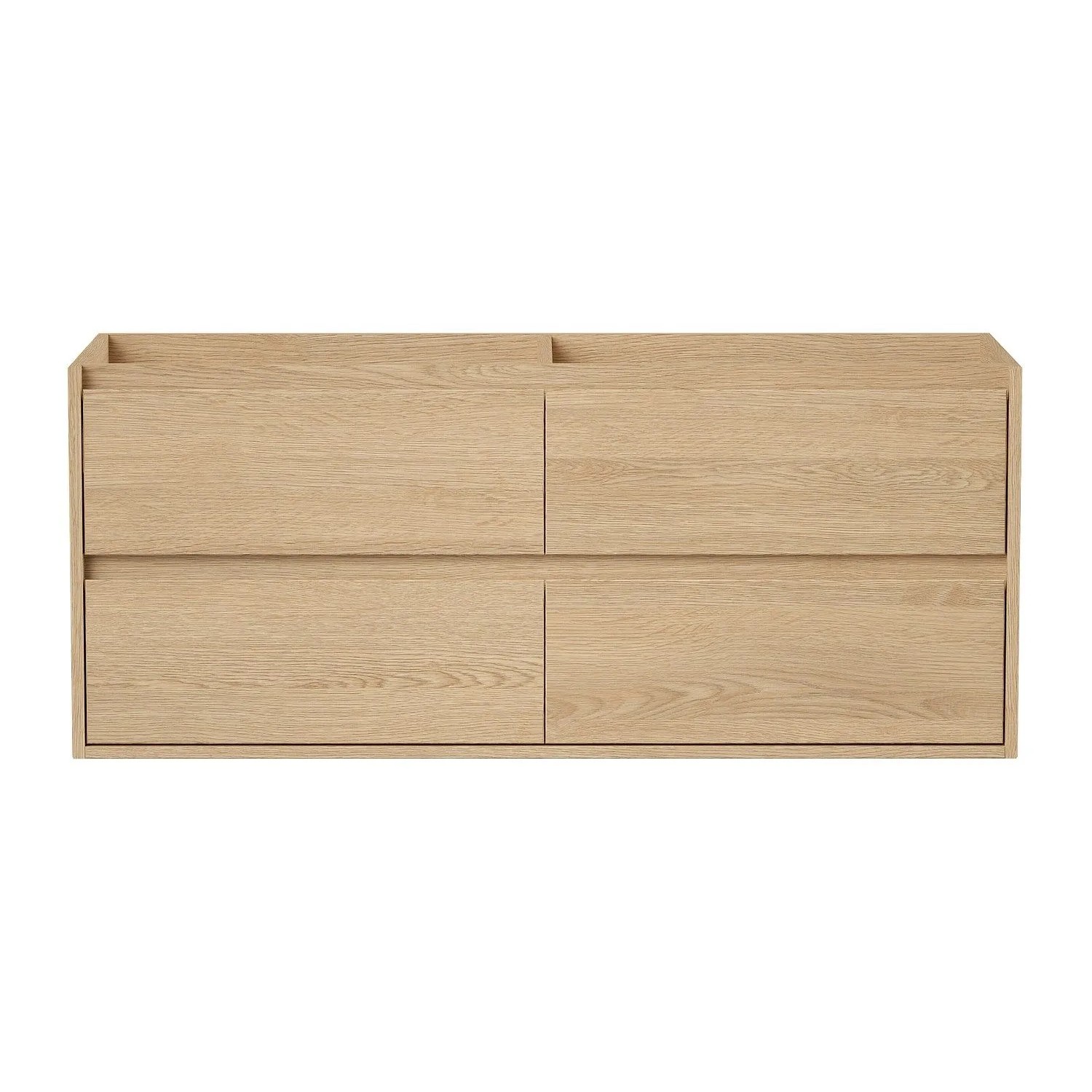 Vente-unique Waschbeckenunterschrank Milipam Naturfarben Hell 120 cm