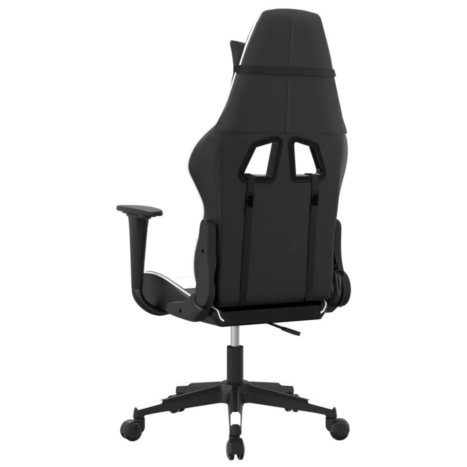 vidaXL Gaming-Stuhl mit Massagefunktion Schwarz und Weiß Kunstleder 345450_8