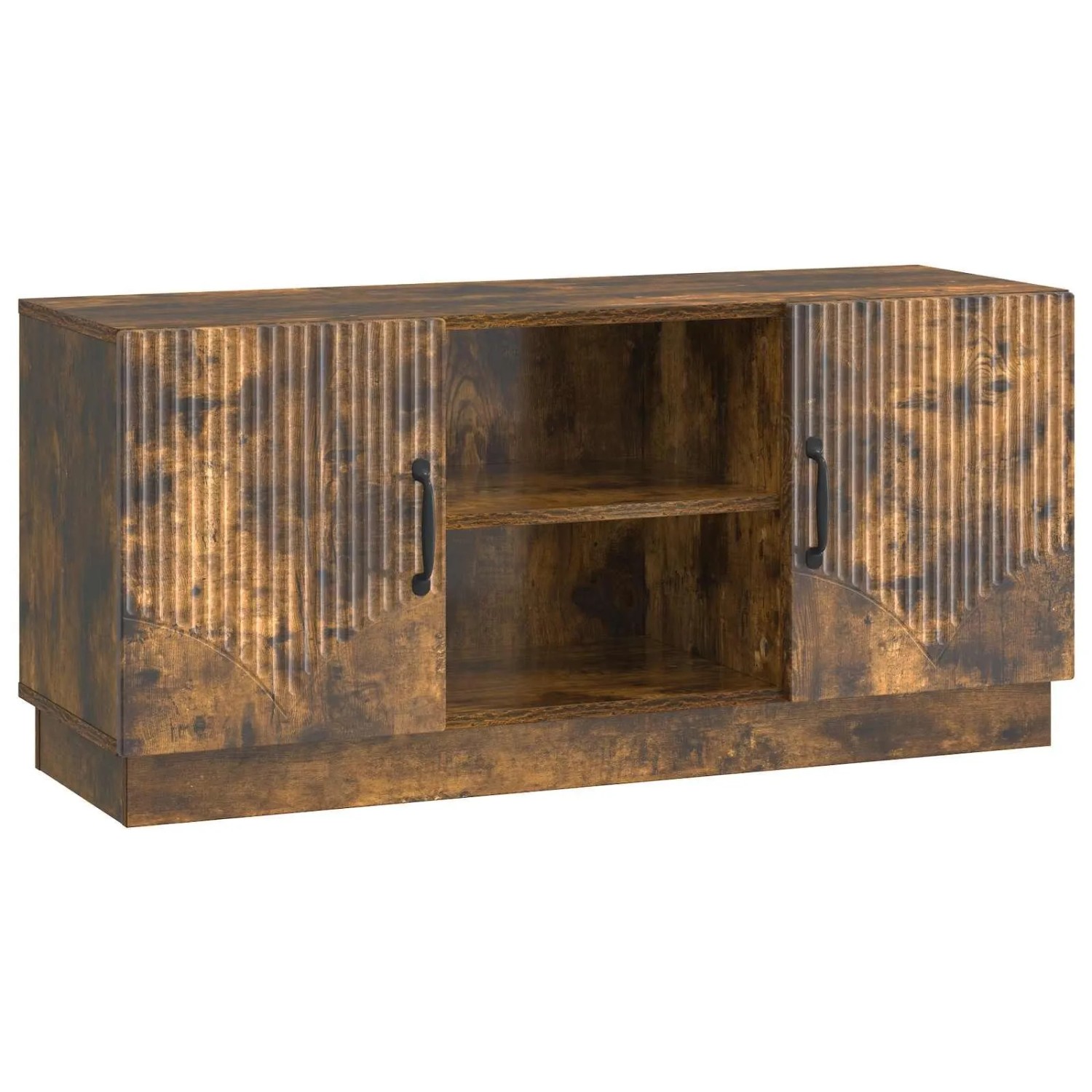 vidaXL TV-Schränk Geräucherte Eiche 102 x 34,5 x 47 cm Holzwerkstoff 895390