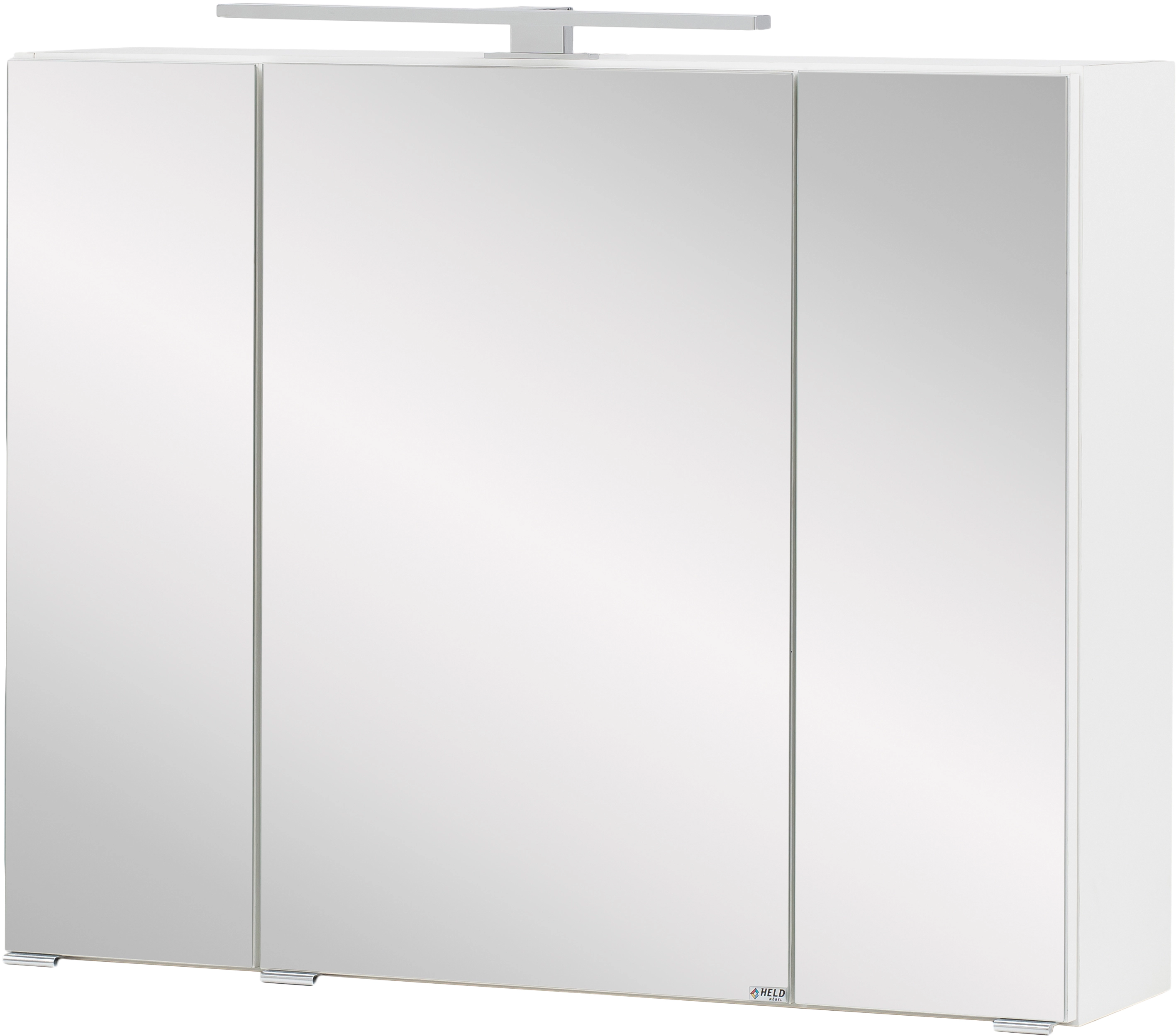 Held Spiegelschrank Salerno mit kaufen Türen cm Weiß Softclose OBI 80 bei