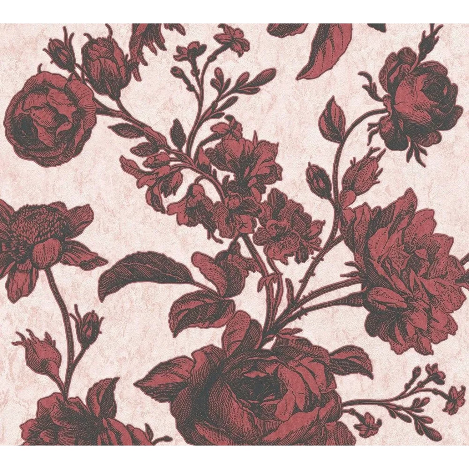 Tadessi Tapete Floral M1-No.1841 Vliestapete in Rosa