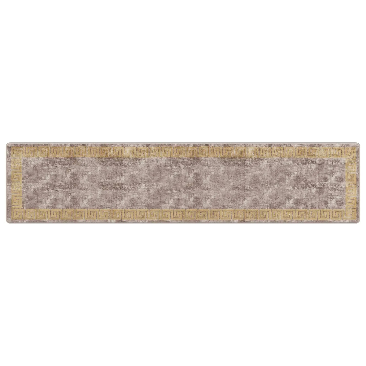 vidaXL Teppichläufer MARSA Grau 80 x 350 cm Polyester und PVC 42023355