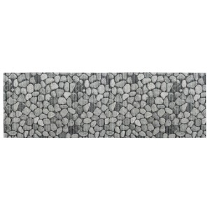 Wenko Badematte Sassi, 65x200 cm, mehrfarbig, Stein-Design, Kunststoff. Badteppich für Bad, Küche, Balkon.
