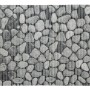 Wenko Badematte Sassi, 65x200 cm, mehrfarbig, Stein-Design, Kunststoff. Badteppich für Bad, Küche, Balkon.