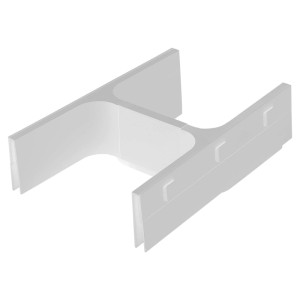 SOTECH BANIO Siphon Ausschnitt Rahmenset Weiß