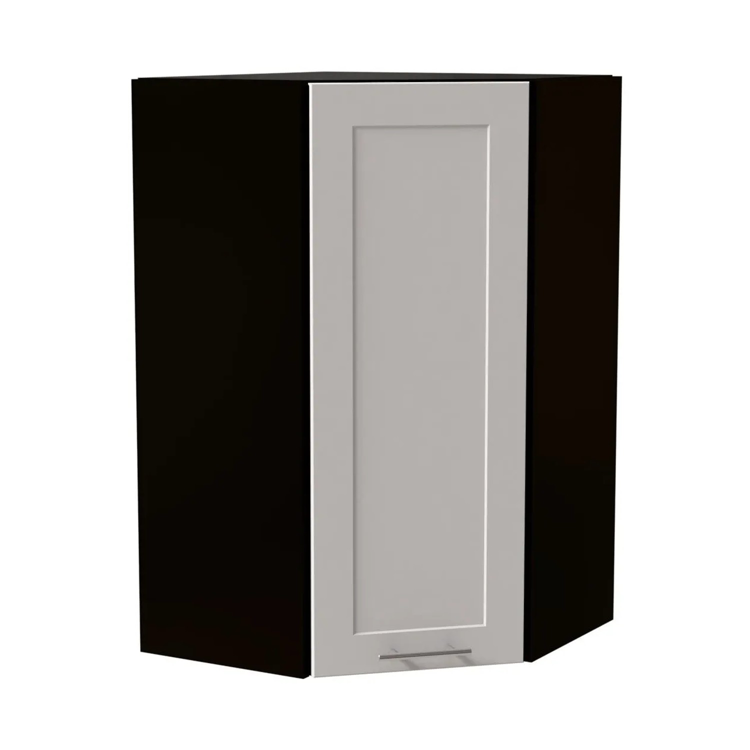 Feldmann-Wohnen Hängeschrank Oslo W4/10/60 Schwarz / Weiß Matt 60 / 60 / 96cm