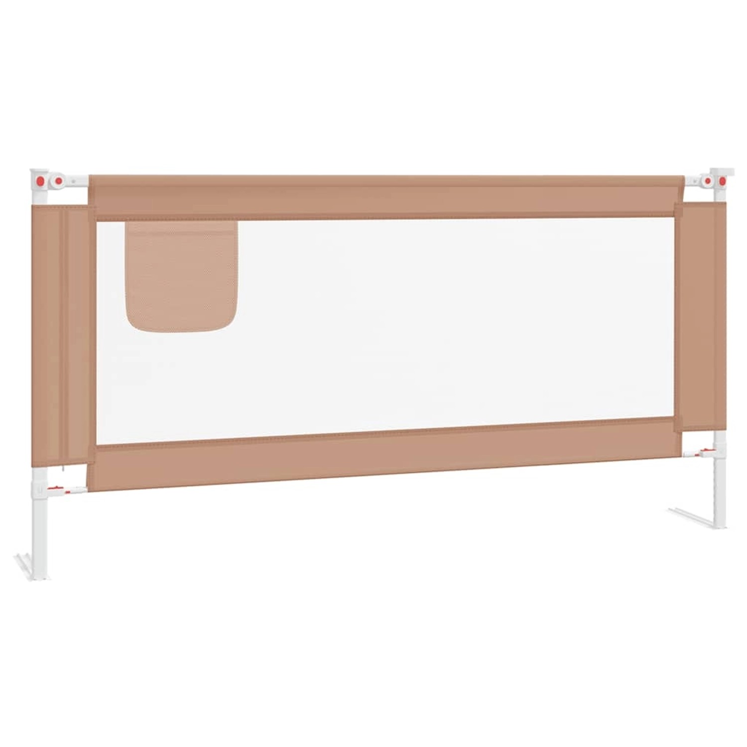Thumbnail - vidaXL Kleinkindbettschutzgitter Taupe 180x25 Cm Stoff 832011
